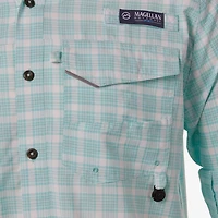 Magellan Outdoors  Men's Pro Fish Plaid Long Sleeve Shirt