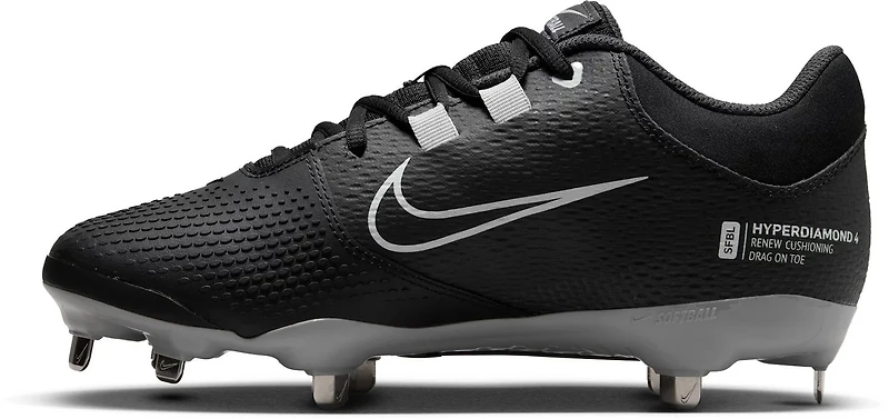 Nike Women's Hyperdiamond 4 Pro Metal Softball Cleats