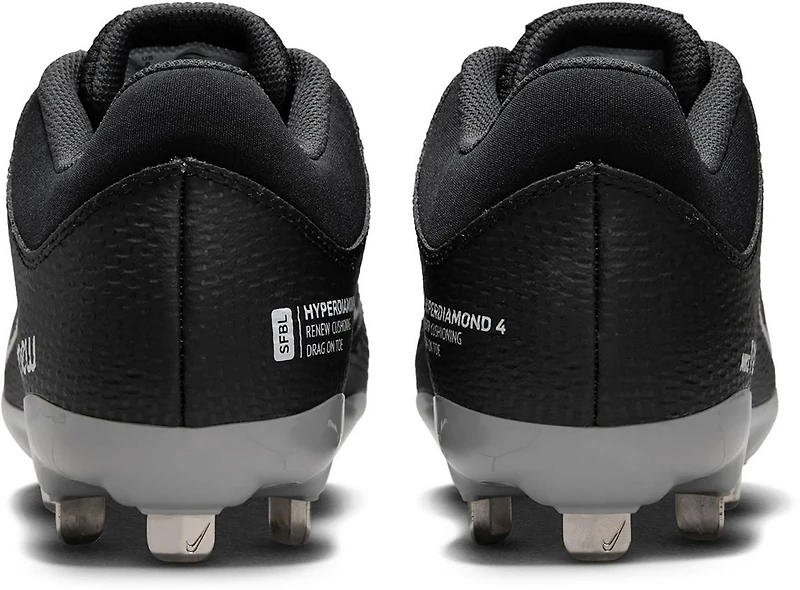 Nike Women's Hyperdiamond 4 Pro Metal Softball Cleats