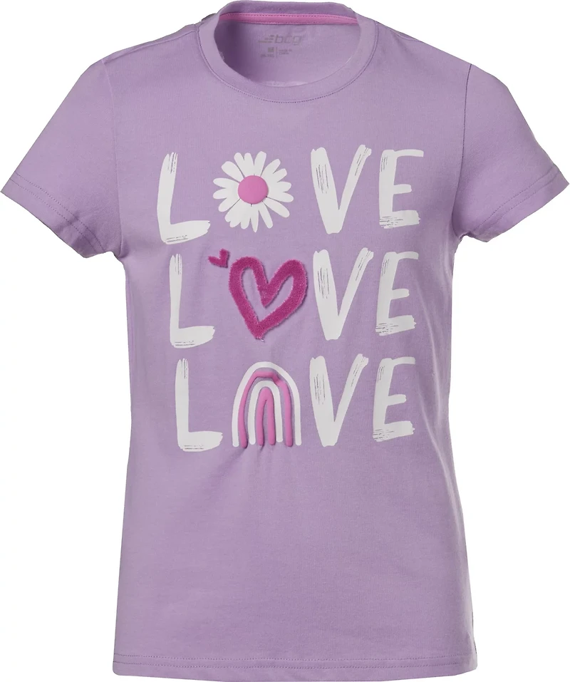 BCG Girls' Cotton Love Graphic T-shirt