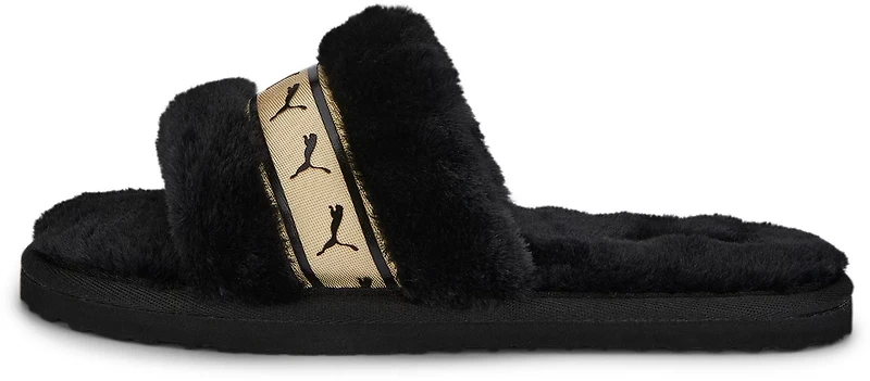 PUMA Women's Metallic Fluff REMIX Slides