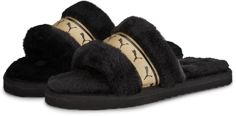 PUMA Women's Metallic Fluff REMIX Slides
