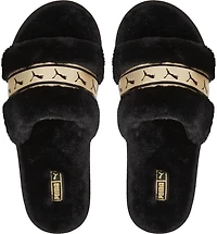PUMA Women's Metallic Fluff REMIX Slides