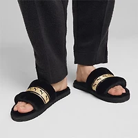 PUMA Women's Metallic Fluff REMIX Slides