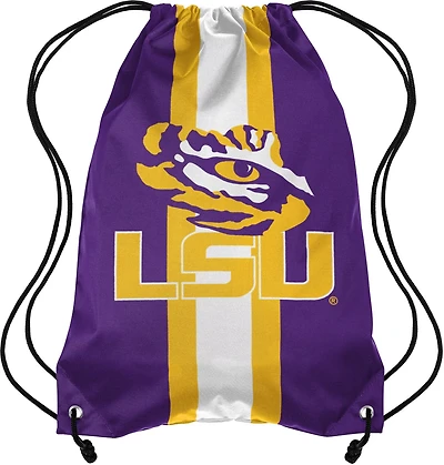 Forever Collectibles Louisiana State University Team Stripe Drawstring Backpack