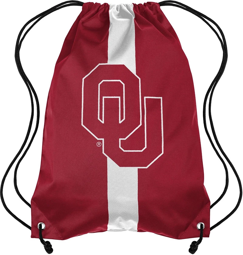 Forever Collectibles University of Oklahoma Team Stripe Drawstring Backpack