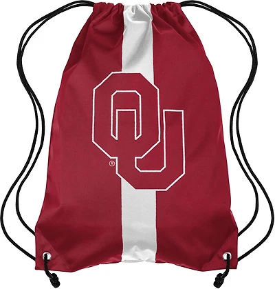 Forever Collectibles University of Oklahoma Team Stripe Drawstring Backpack