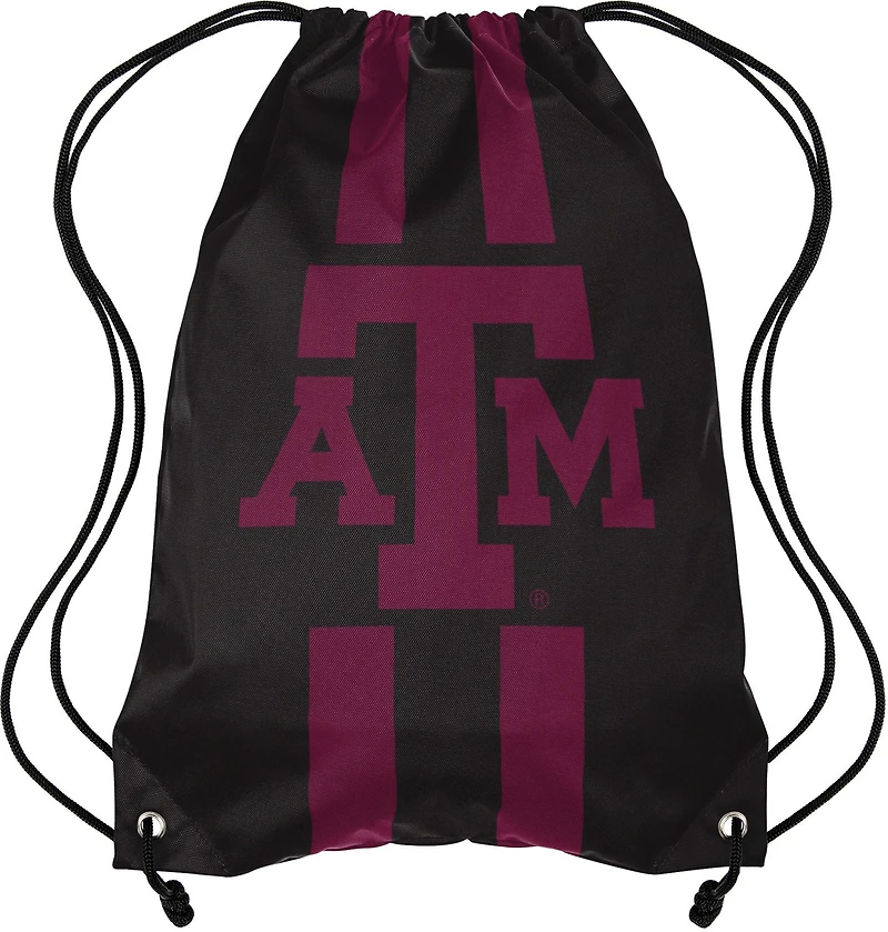 Forever Collectibles Texas A&M University Team Stripe Drawstring Backpack