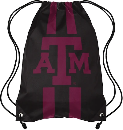 Forever Collectibles Texas A&M University Team Stripe Drawstring Backpack