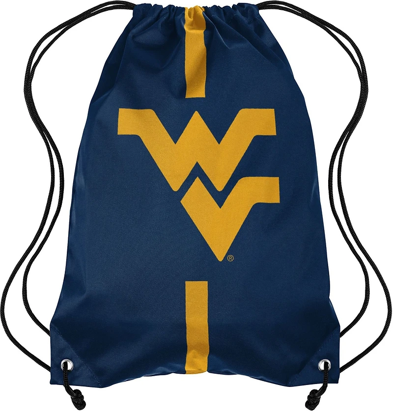 Forever Collectibles West Virginia University Team Stripe Drawstring Backpack