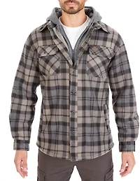 Smith's Workwear Men's Sherpa Lined Microfleece Shirt Jacket