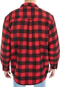 Smith's Workwear Men's Sherpa Lined Flannel Shirt Jacket