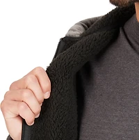 Smith's Workwear Men's Butter-Sherpa Lined Plaid Polar Fleece Full Zip Hooded Jacket