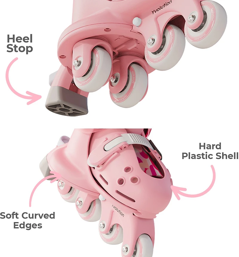 Yvolution Kids' Twista Adjustable Inline Trainer Skates