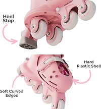 Yvolution Kids' Twista Adjustable Inline Trainer Skates