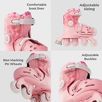 Yvolution Kids' Twista Adjustable Inline Trainer Skates