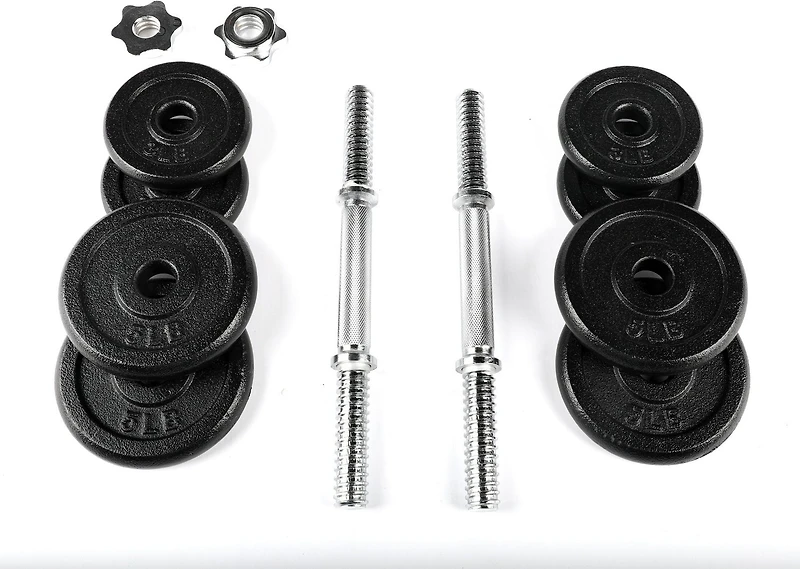 PRCTZ 40lb Quick Select Adjustable Dumbbell Set