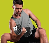 PRCTZ 40lb Quick Select Adjustable Dumbbell Set