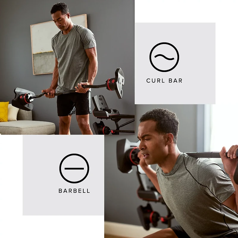Bowflex SelectTech 2080 Barbell w/ Curl Bar