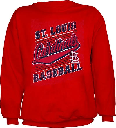 Stitches Men's St. Louis Cardinals Step Up Crew Sweatshirt