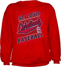 Stitches Men's St. Louis Cardinals Step Up Crew Sweatshirt
