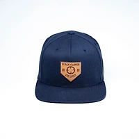 Rawlings Black Clover Leather Patch Baseball Hat