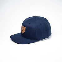 Rawlings Black Clover Leather Patch Baseball Hat