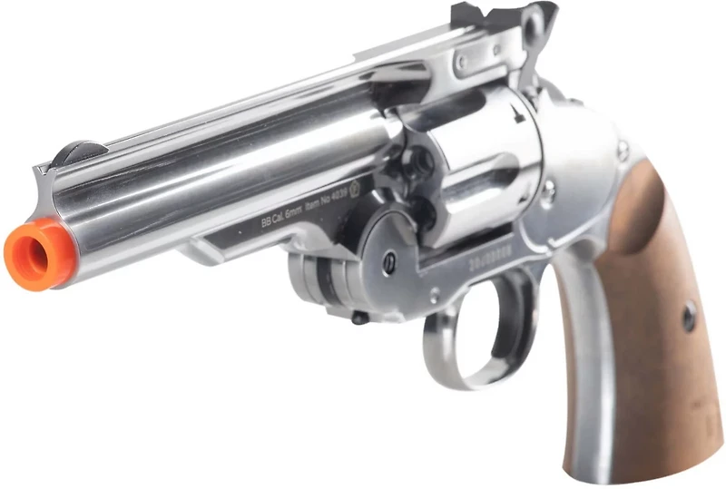 Barra Airguns Schofield Nickel 6mm 5 in Airsoft Revolver