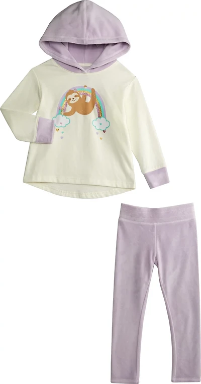 BCG Girls’ 4-7 Velour Hoodie and Leggings Set