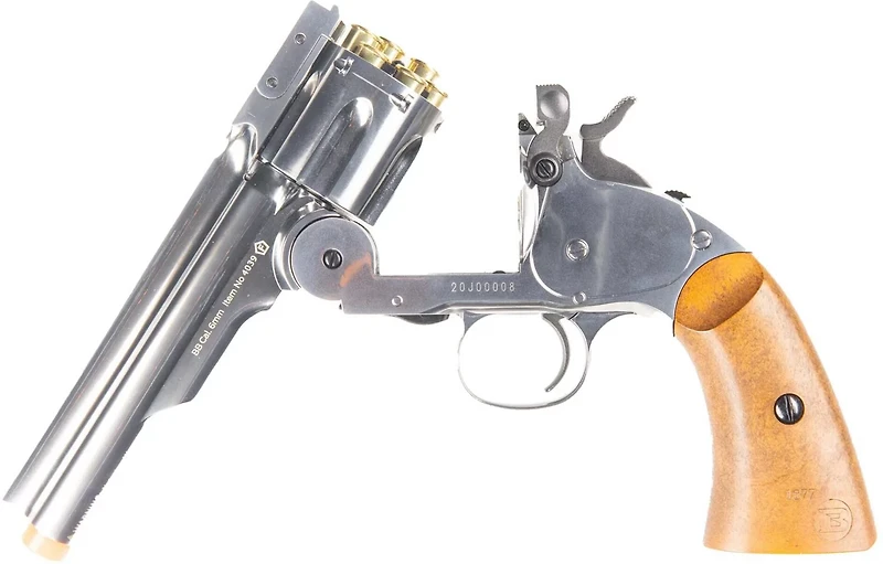 Barra Airguns Schofield Nickel 6mm 5 in Airsoft Revolver