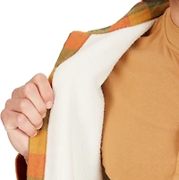 Smith's Workwear Men's Sherpa Lined Flannel Shirt Jacket