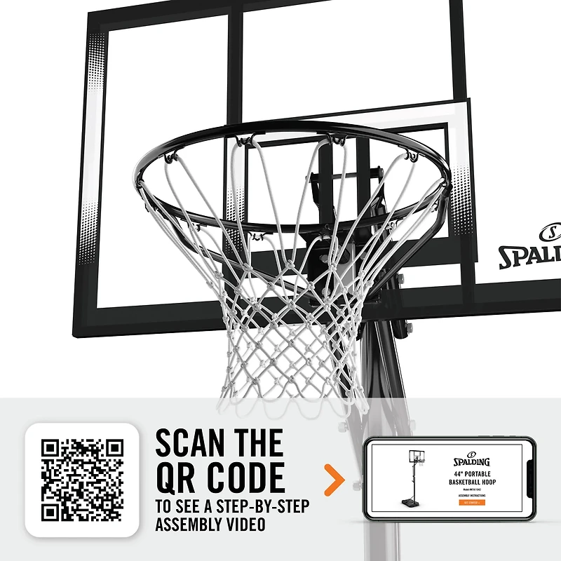Spalding 44 in Portable Basketball Hoop