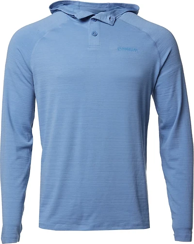 Magellan Outdoors Men's FishGear Shore and Line Slub Henley Hoodie
