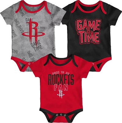 Outerstuff Infants’ Houston Rockets Game Time Creeper Set 3-Pack