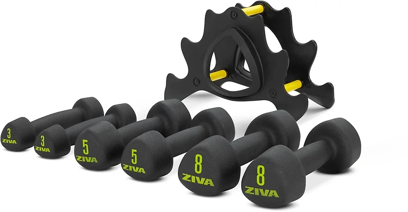 ZIVA Vinyl Tribell 32 lb Set With Stand