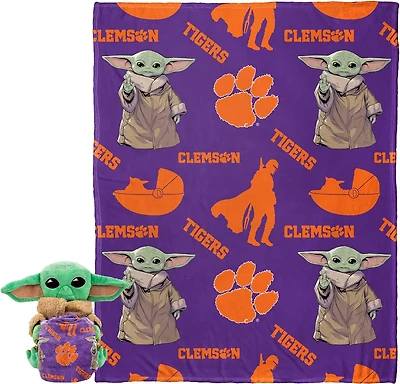 Northwest Clemson University The Child Hugger Pillow and Silk Touch Throw Set