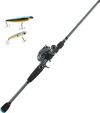 H2OX Premier Baitcast Combo with Topwater Bait Kit