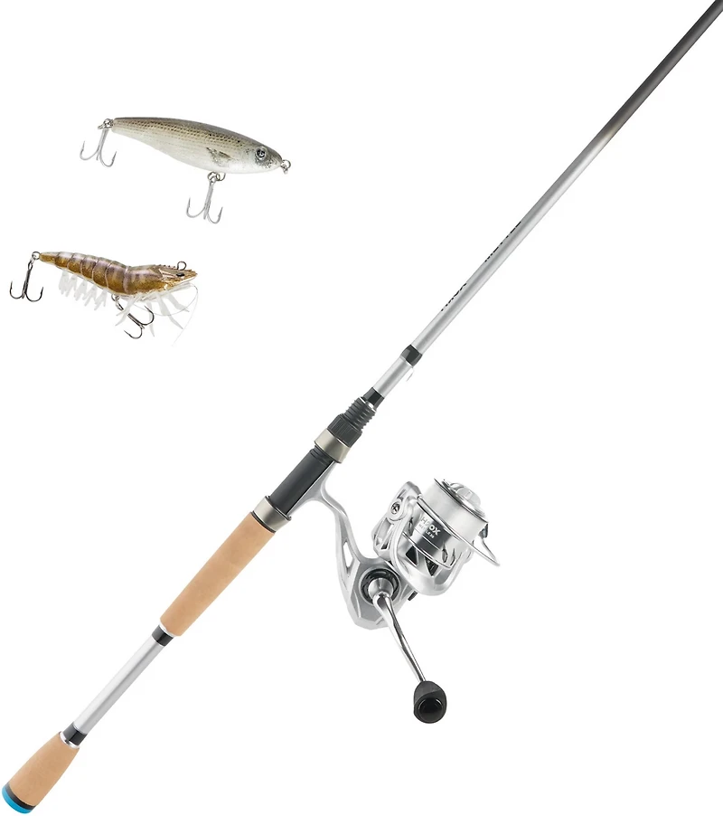 H2OX 7 foot Mettle Spinning Combo with Inshore Bait Kit