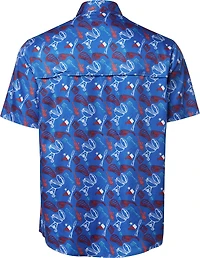 Magellan Outdoors Men's FishGear Local State Texas Print Short Sleeve Button-Down Shirt