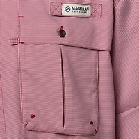 Magellan Outdoors Men's Aransas Pass Mini Check Long Sleeve Fishing Shirt