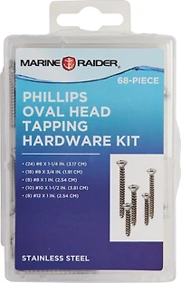 Marine Raider SS Oval Head Tapping Kit - 68 Pieces