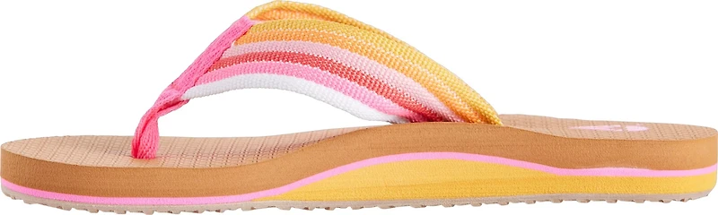 O'Rageous Girls' Bright Stripe Flip Flops