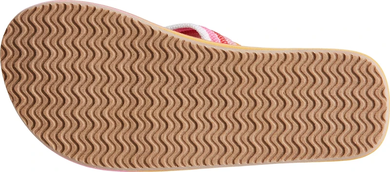 O'Rageous Girls' Bright Stripe Flip Flops