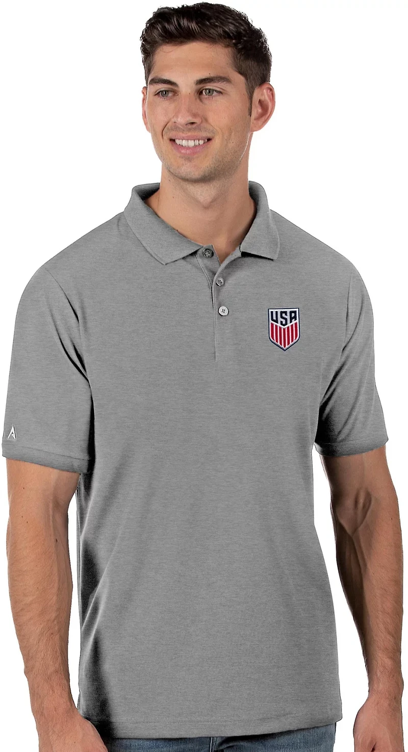 Antigua Men's USA Legacy Pique Polo Shirt