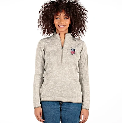 Antigua Women's USA Fortune 1/4-Zip Pullover