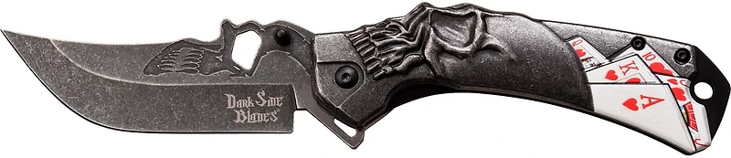 Master Cutlery Darkside Blades Royal Flush Spring Assisted Folding Knife