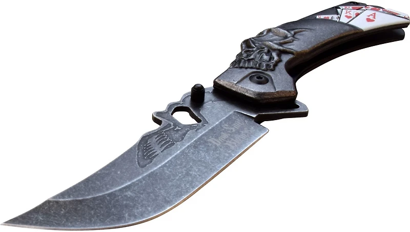Master Cutlery Darkside Blades Royal Flush Spring Assisted Folding Knife