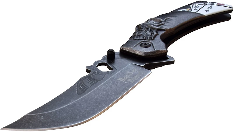 Master Cutlery Darkside Blades Royal Flush Spring Assisted Pocket Knife