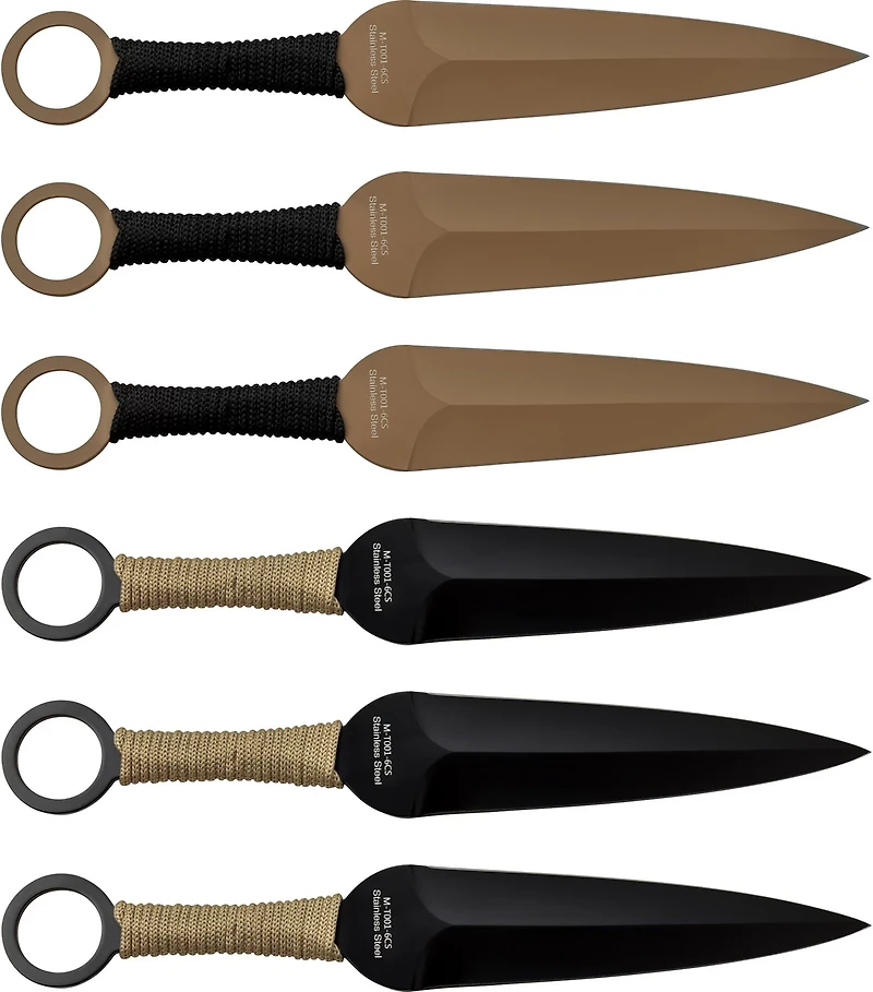 Master Cutlery USMC 6-Piece Throwing Knife Set