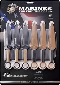 Master Cutlery USMC 6-Piece Throwing Knife Set
